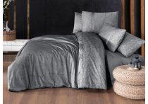 Постельное белье сатин Premium La Romano - Nesy Grey (Turkey), евро